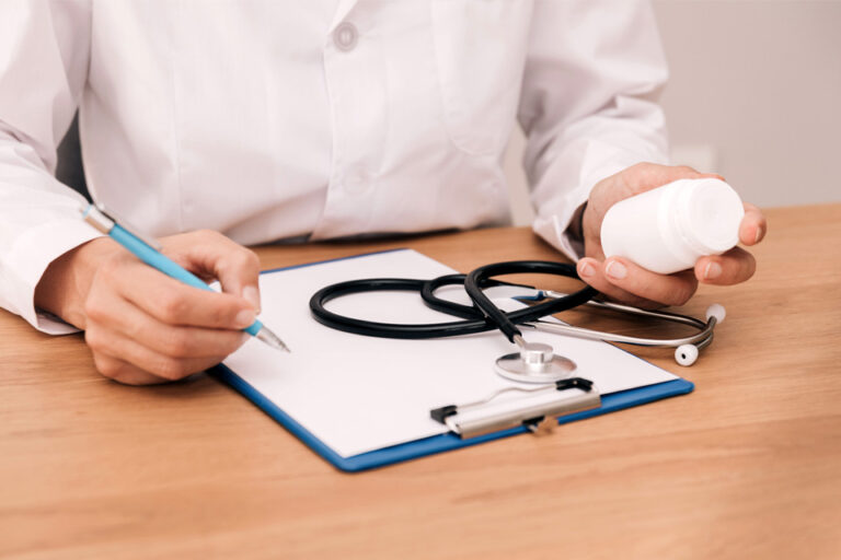 medical professional prescribing Suboxone