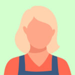 woman testimonial avatar with blonde hair